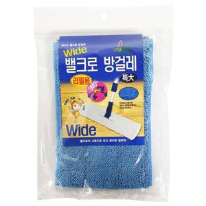 비젼 와이드 찍찍이방걸레 (리필 특대1p) 초극세사 밀대걸레 밀대패드 밀대패드리필 밀대패드교체 초극세사걸레