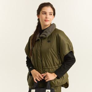 여성 판초 반팔 패딩 베스트 MQ422LJPO2