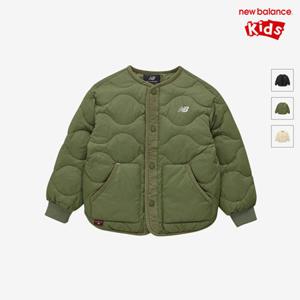 [뉴발란스키즈] NK9QF4102U(49) 카키 ESSENTIAL) 테잎 포인트 (덕) 경량 다운