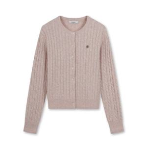 [폴햄]여성 케이블 라운드넥 버튼 가디건 PHE4EC2470