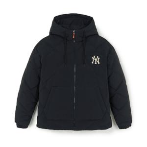 MLB  (3ADJB2756-50BKS) 고프코어 후드 다이아퀼팅 경량 숏패딩