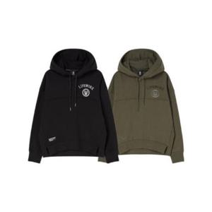 라이프워크후드티 CQK LW233HD725 여성) 포인트 립 후드 티셔츠