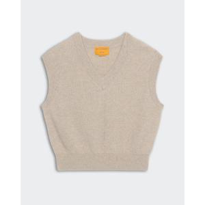 게스트인레지던스 브이넥 리브 니트 캐시미어 조끼 W30710RM TA