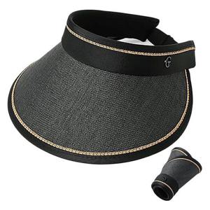 챙모자 여름 라탄 썬캡 접이식 여성 햇빛차단 여행 챙모자