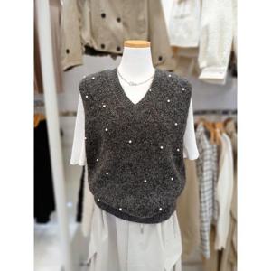 밸리걸 세이브존03 밸리걸 진주펄 포인트 니트조끼 610360