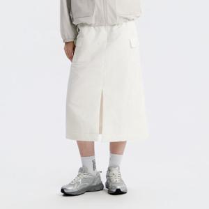 내셔널지오그래픽 N254WSK911 여성 포울리 논퀼팅 롱 스커트 O/WHITE