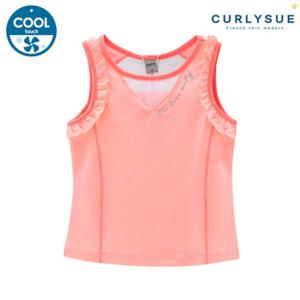 [CURLYSUE][컬리수] 쿨메쉬 민소매티셔츠 (냉장고원단)