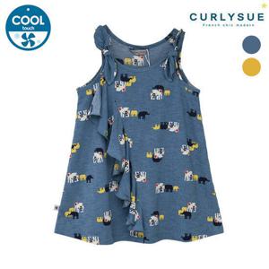 [CURLYSUE][컬리수] 엘리 플라워원피스 (냉장고원단)