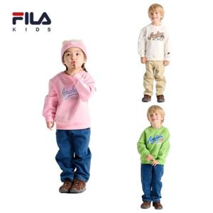 [FILA KIDS]BUDDY 그래픽 기모 반넥 맨투맨-FK254PO07X005