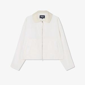 [FILA] 휠라 인기 여성 플랫 카라 패딩 자켓 아이보리 (FS254JK01F002)