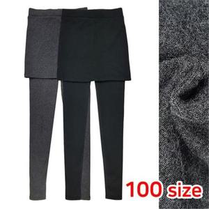 바풀 HM DY 184093 XXL 고탄력 면스판 기모 치마레깅스 - 속기모