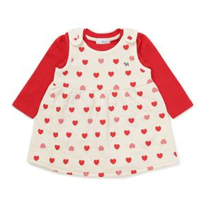 HP블루독베이비25년FW RD)하트퀼팅SET드레스 45C7067401