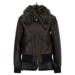 SACAI 2 in 1 leather jacket 2508238601