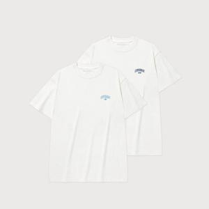 커버낫반팔티 JQS CO2502STE5-WH 스몰 아치 로고 티셔츠 White