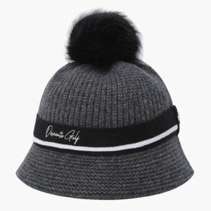 M 데상트골프모자 GQC DP42WFCPO4-MLGG 여성 니트 폼 버킷햇 / MELANGE GREY