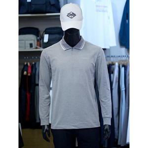 팜스프링스 세이브존03 팜스프링스 남성 골프 가을 배색 라인 반집업 카라 티셔츠 ASTSM243107GA