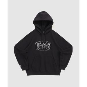 엄브로 기모 아플리케 후드 티셔츠 B1 UQ421CHDO2 BLK0 DKH0 RED0 WMG0