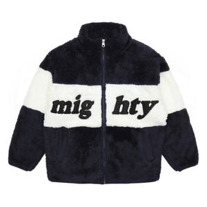 [에꼴리에][에꼴리에] 남아 배색 레터링 퍼 플리스 점퍼 21D0104