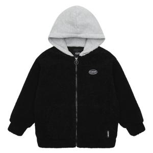 [에꼴리에][에꼴리에] 여아 후드 배색 양털 점퍼 21D0152_BK