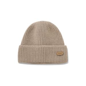 M 커버낫모자 CQK CO2404CA53-BE 어센틱 가죽 와펜 아크릴 비니 베이지