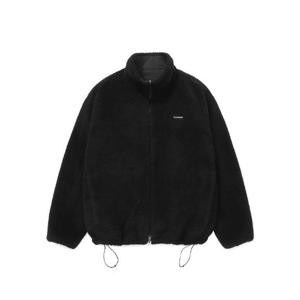 커버낫자켓 CQK CO2403JK20-BK 스탠카라 리버시블 쉐르파 자켓 블랙