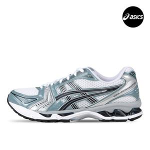 아식스 젤 카야노 14 남자 여성 운동화 화이트 피오르드 그레이 1203A537-106