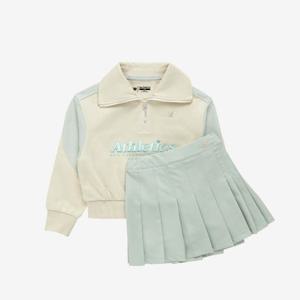 뉴발란스키즈트레이닝세트 HQK NK9YF1802G-64 NBGC 반집업 스커트 셋업