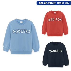 [MLB키즈]스트릿 베이직 로고 테이프 아트웍 기모 맨투맨 7AMTB1556