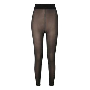 헤지스 골프 여성 25FW 블랙 여성 페이크 시스루 기모 레깅스 HWMU5F706BK