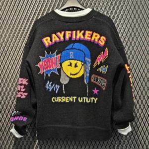 엠할리데이 HC03 낙서 그래픽 가디건 MQ5SU501