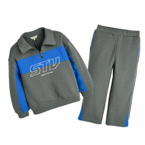 [컬리수]배색 맨투맨 팬츠 셋업 C251ST250P_KH