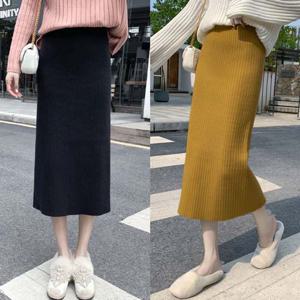 밴딩 골지스커트 니트팬츠 키작녀슬랙스 스커트 69-B