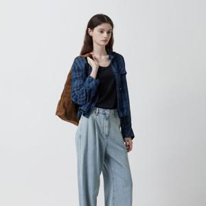 [쥬크]체크 후드 블라우스 Z253MSC025