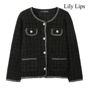 릴리립스  펄 트위드 니트 가디건 (YLAKG002)