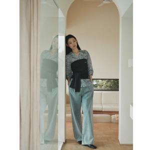 [쥬크]레오파드 패턴 루즈핏 셔츠 블라우스 Z253MSC005