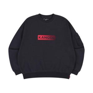 캉골긴팔티 CQK KQFC-RT17620CH 그라데이션 로고 스웨트셔츠 1762 차콜