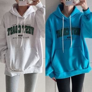 [엄지척]메이크앞주머니후드티 412T467S 빅사이즈 여성의류_1964