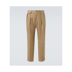 폴로 랄프로렌 Whitman 플레이드 리넨 블렌드 스트레이트 팬츠 P01051259