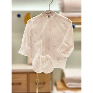 압소바 HK(말띠해선물)호싱 텐셀 배냇저고리 손싸개세트(26년SS) (A1A10103A)