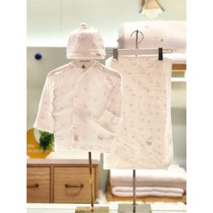 압소바 HK(말띠해선물)호싱 텐셀 배냇저고리 속싸개 모자세트(26년SS) (A1A10103R)