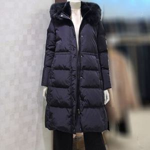 [벨라디터치]MARIOV1E4DN23 폭스 & 렉스 탈부착 구스다운 코트