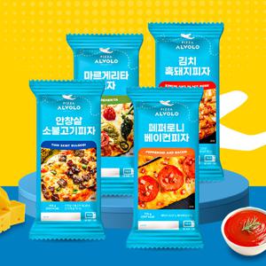 알볼로피자 4종 총 21팩(안창살 소불고기5팩,김치흑돼지5팩,마르게리타6팩,페퍼로니베이컨5팩)