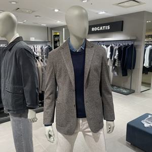 [로가디스] 화섬 스트레치 미니멀 저지 재킷 RY5811P35D