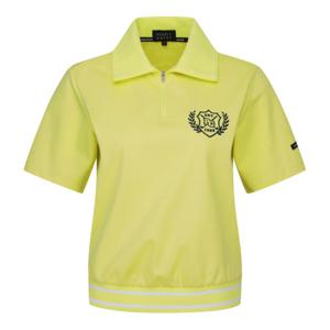 파리게이츠골프반팔티 NQC 521C3TR060_LM 여성 로고 하프 집업 반팔 티셔츠