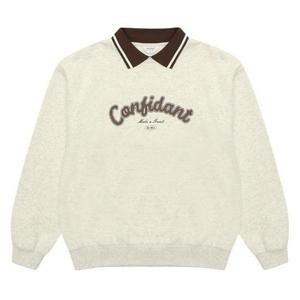 에꼴리에 세이브존03 배색 요꼬 카라 맨투맨티 24D5455-OT