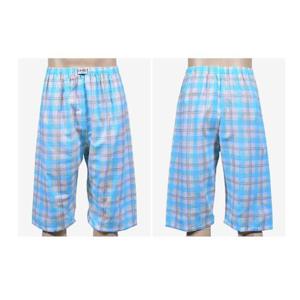 체크 프린팅 홈웨어 남성 엠보 8부 파자마 0614tn