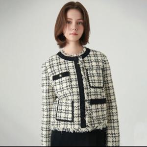 [샤틴]라인배색 포인트 트위드쟈켓S244B151A_JK