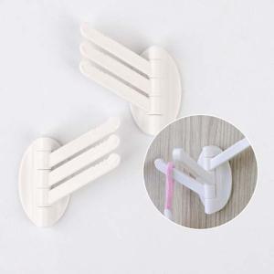 2P 부착식 회전형 3단행거 벽고정걸이 고정용행거 벽고정걸이 회전고리홀더 행거부착용 행거걸이 부착용홀더