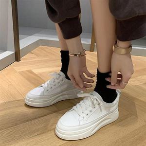운동화 흰색 여성 통굽 키높이 패션 캐주얼 스니커즈