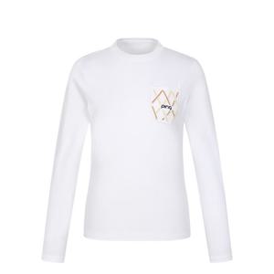 [핑]골프 여성 아웃포켓 포인트 긴팔 티셔츠 121E3TR351-WH_BP